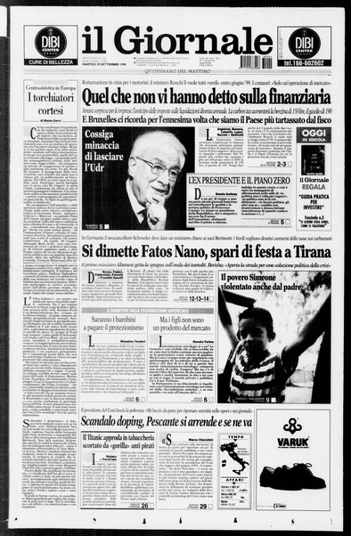 Il giornale : quotidiano del mattino